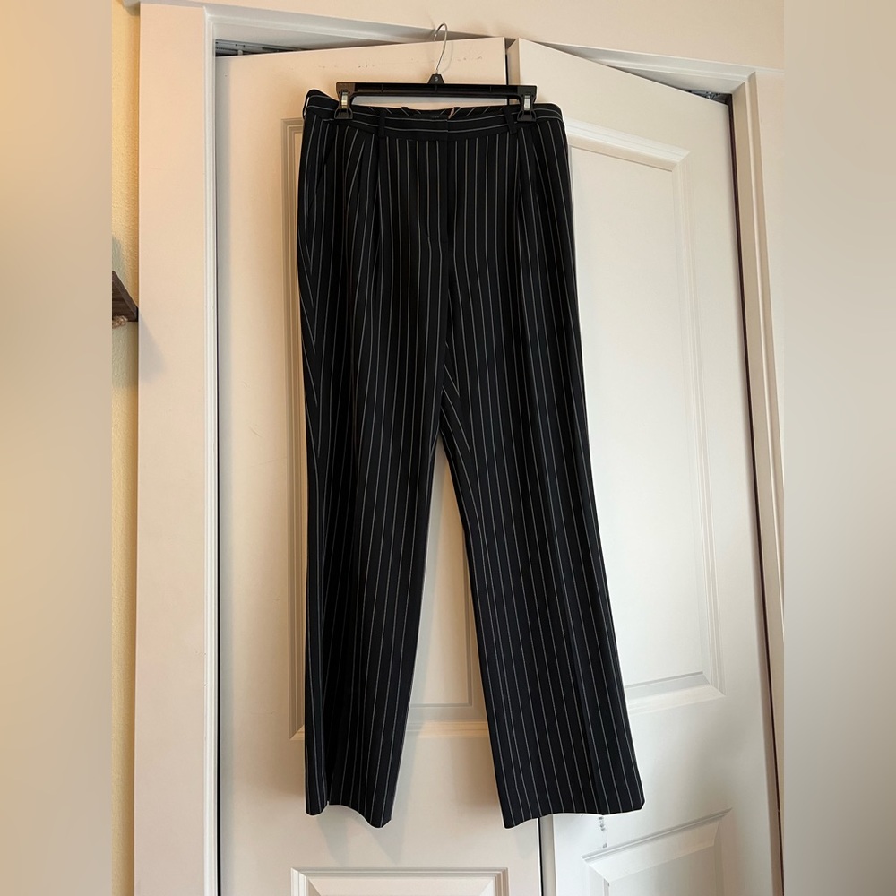 Pinstripe Work Trousers